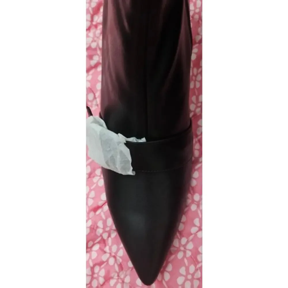 Fi. MSRP $50 NWB ELEGASTEP POINTED TOE KITTEN HEEL KNEE HIGH BOOTS ♡SIZE 9.5♡